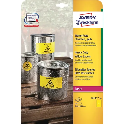 Avery L6111-20 printeretiket – afbeelding 3