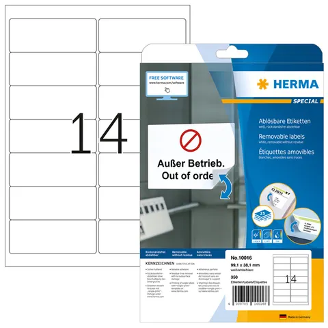 HERMA 10016 Wit adreslabels – afbeelding 3