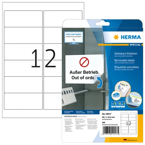 HERMA 10017 Wit adreslabels – afbeelding 3