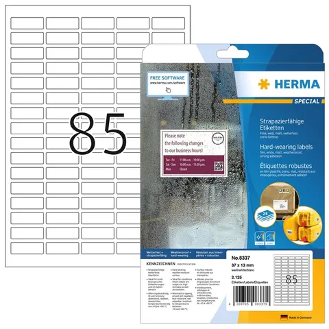 HERMA 8337 printeretiket Wit Zelfklevend printerlabel – afbeelding 3