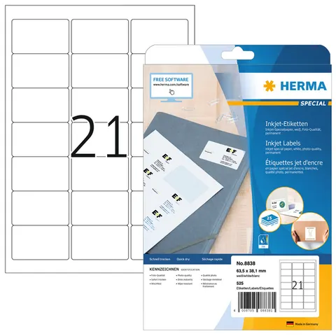 HERMA 8838 Wit adreslabels – afbeelding 2