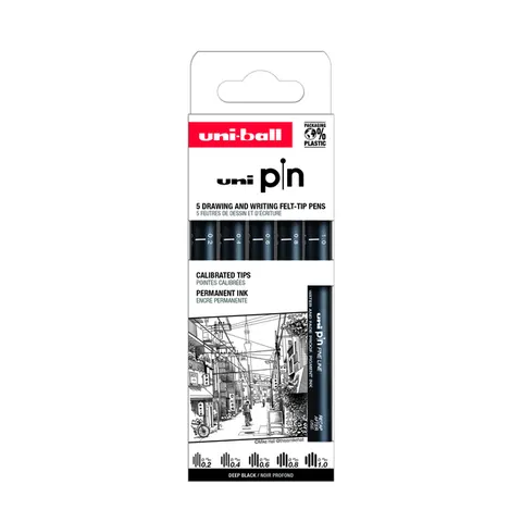 Uni-Ball Pin ASP9 Set 5 Stuk – afbeelding 3