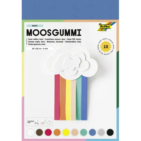 Foam Folia 20x29cm basic 10 kleuren – afbeelding 3