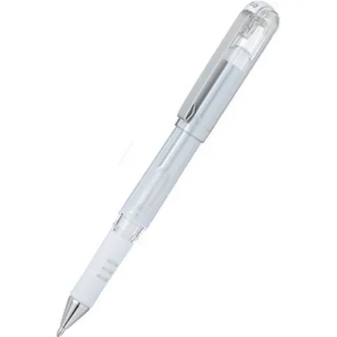 Gelschrijver Pentel K230M medium metallic wit – afbeelding 3