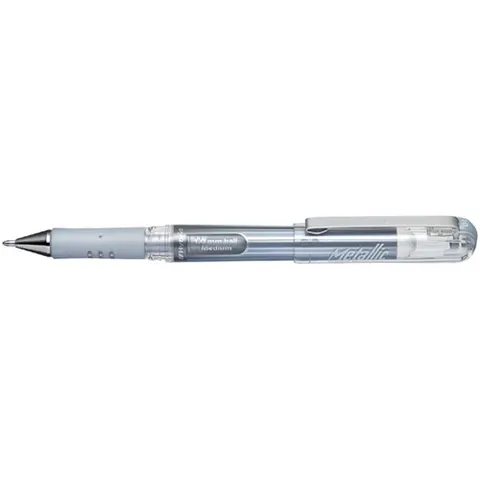 Gelschrijver Pentel K230M zilver medium – afbeelding 3