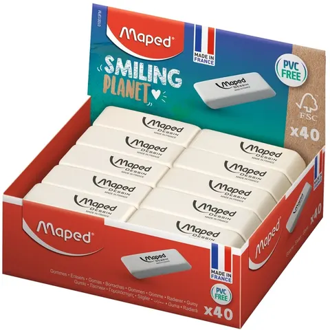 Gum Maped Smiling Planet Dessin wit – afbeelding 3