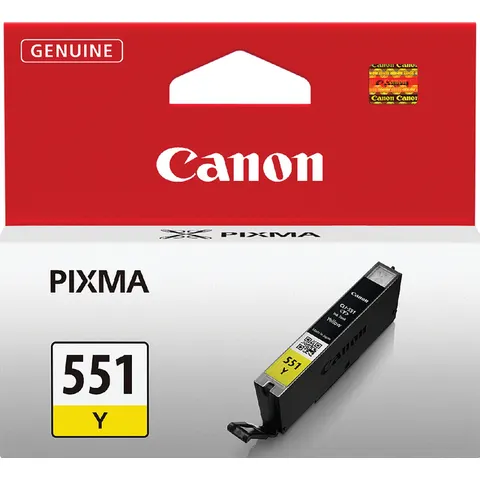 Inktcartridge Canon CLI-551 geel – afbeelding 3