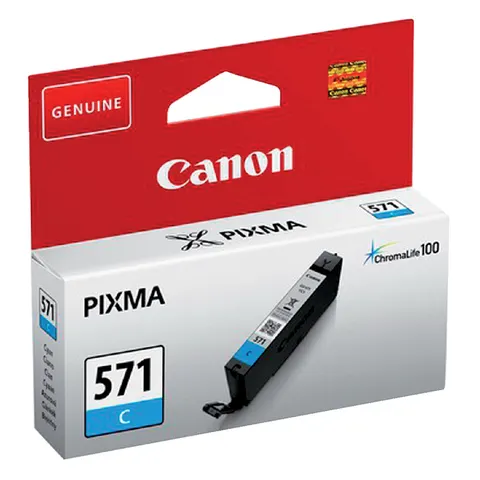 Inktcartridge Canon CLI-571 blauw – afbeelding 2