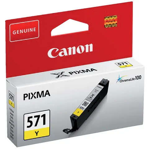 Inktcartridge Canon CLI-571 geel – afbeelding 3