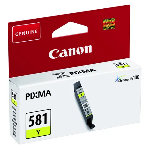 Inktcartridge Canon CLI-581 geel – afbeelding 3