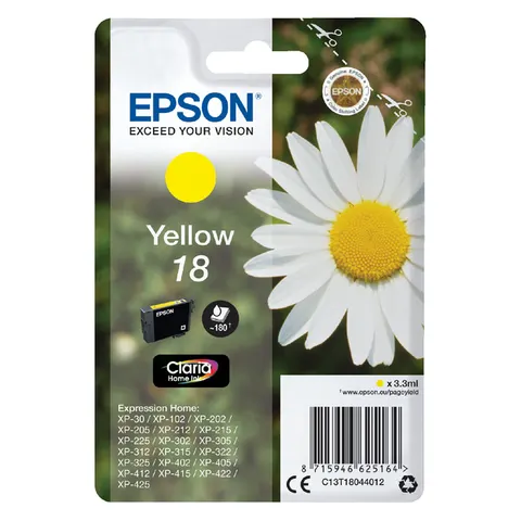 Epson 18 - Inktcartridge / Geel – afbeelding 3