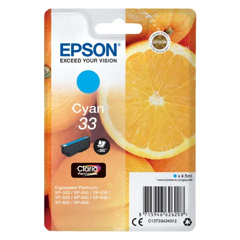 Epson 33 - Inktcartridge / Cyan – afbeelding 3