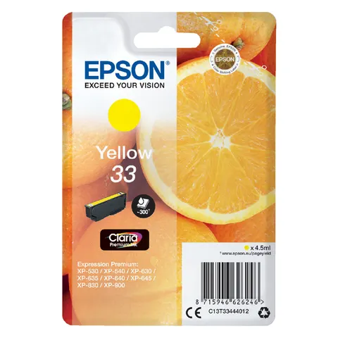 Epson 33 - Inktcartridge / Geel – afbeelding 3