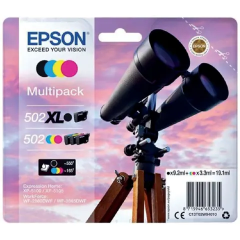 Epson Multipack 4-colours 502 XL Black/Std. CMY – afbeelding 3