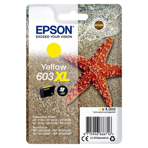 Epson Singlepack Yellow 603XL Ink – afbeelding 3