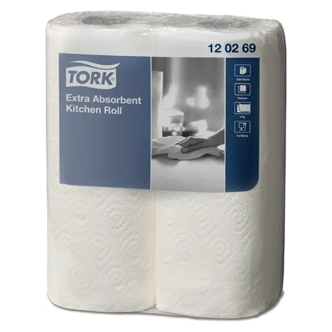 Keukenrol tork premium 2laags 64 vel wit – afbeelding 3