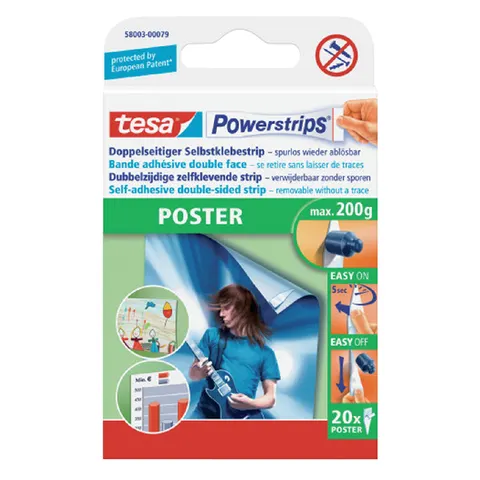 TESA POWERSTRIPS POSTER 20 stuks – afbeelding 3
