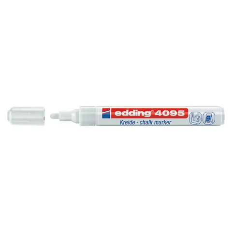 Krijtstift edding 4095 rond 2-3mm wit – afbeelding 3