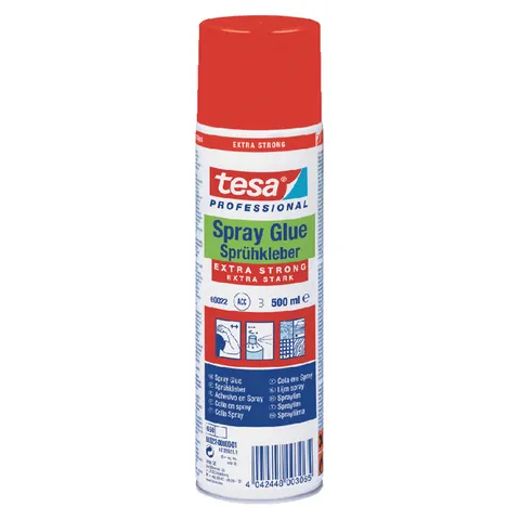 Lijmspray tesa® extra strong permanent 500ml – afbeelding 2