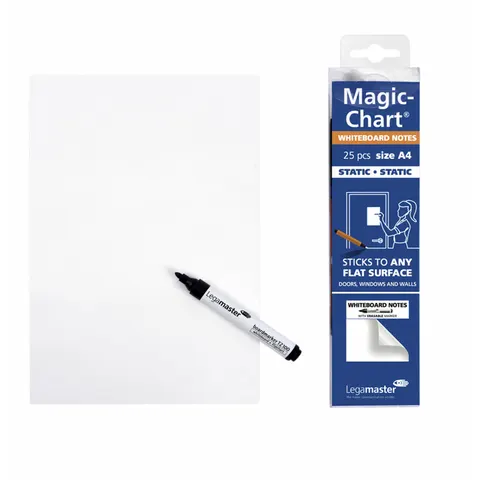 Magic-chart notes Legamaster whiteboard 20x30cm wit – afbeelding 3
