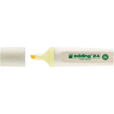 Markeerstift edding 24 Ecoline pastelgeel – afbeelding 3