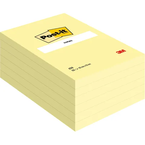 Memoblok Post-it 659 102x152mm geel – afbeelding 3