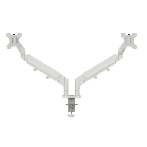 Monitorarm Leitz Ergo ruimtebesparend dubbel grijs – afbeelding 2