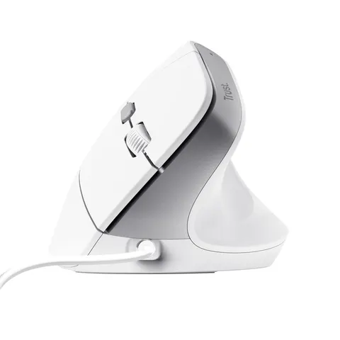 Muis Trust ergonomisch BAYO II wit – afbeelding 2