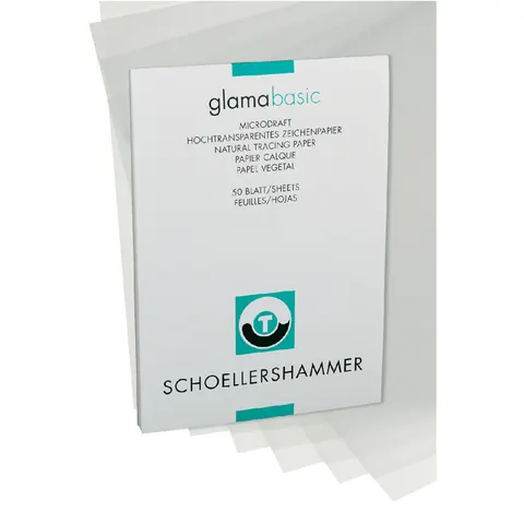 Ontwerpblok Schoellershammer A3 90-95gr transparant 50 vel – afbeelding 2