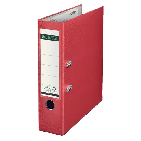 Ordner Leitz 1010 180° 80mm PP A4 rood – afbeelding 3