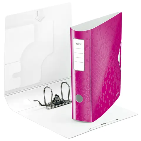 Ordner Leitz WOW active 180° 80mm PP A4 roze – afbeelding 3