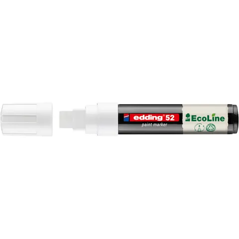 Edding 52 EcoLine Olieverf Marker Wit - 4-15mm – afbeelding 3