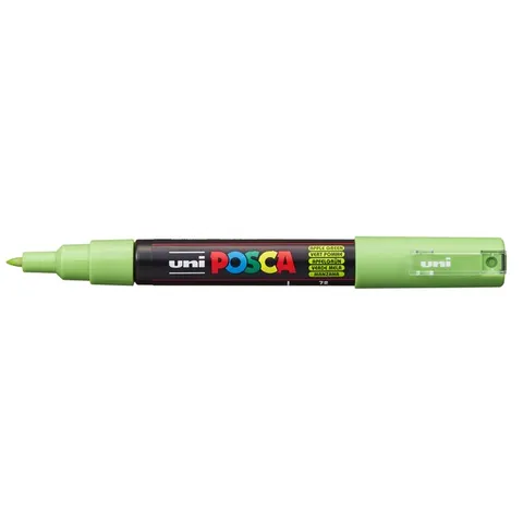 Uni Posca Uni Posca Verfmarker 1MC Appelgroen – afbeelding 3