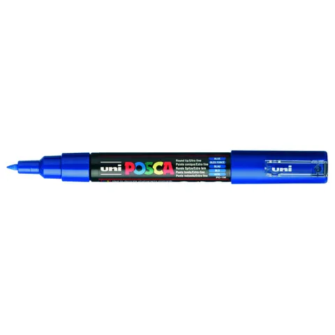 Uni Posca Uni Posca Verfmarker 1MC Donkerblauw – afbeelding 3
