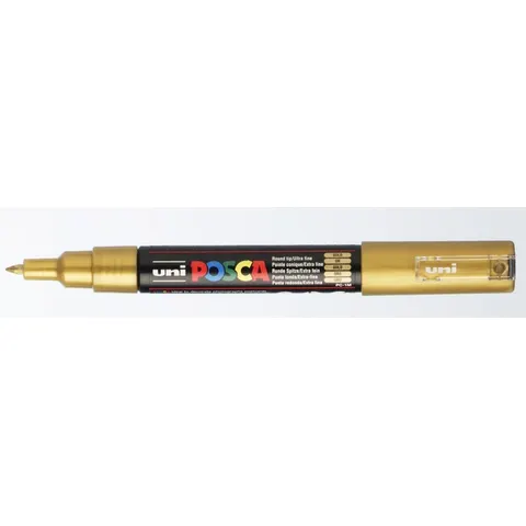 Uni Posca Uni Posca Verfmarker 1MC Goud – afbeelding 3