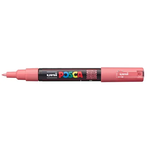 Uni Posca Uni Posca Verfmarker 1MC Koraal – afbeelding 3