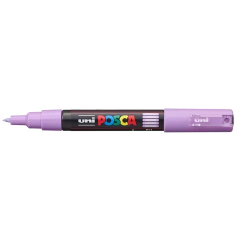 Uni Posca Uni Posca Verfmarker 1MC Lavendel – afbeelding 3