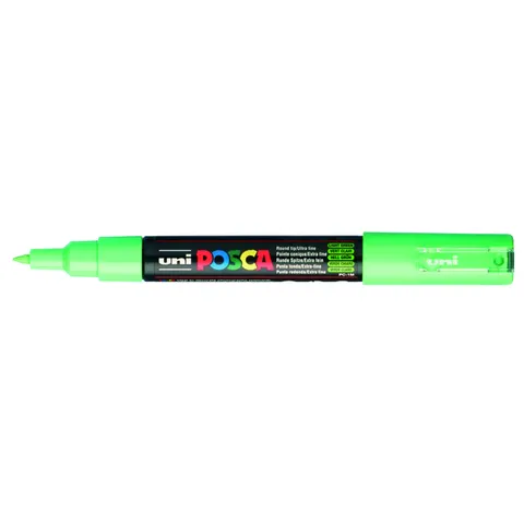 Uni Posca Uni Posca Verfmarker 1MC Lichtgroen – afbeelding 3