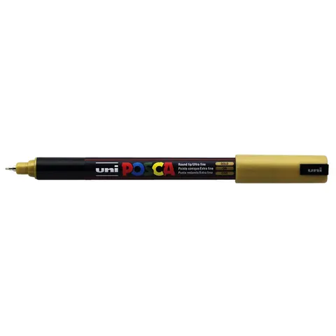 Uni Posca Uni Posca Verfmarker 1MR Goud – afbeelding 3