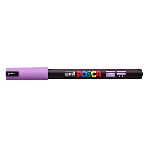 Uni Posca Uni Posca Verfmarker 1MR Lavendel – afbeelding 2
