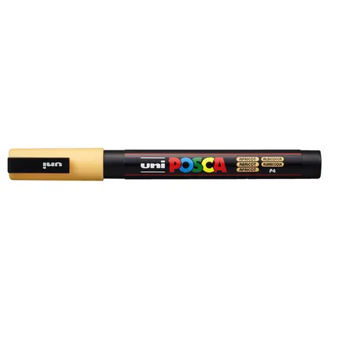 Paintmarker Uni POSCA PC3M fijn abrikoos – afbeelding 3