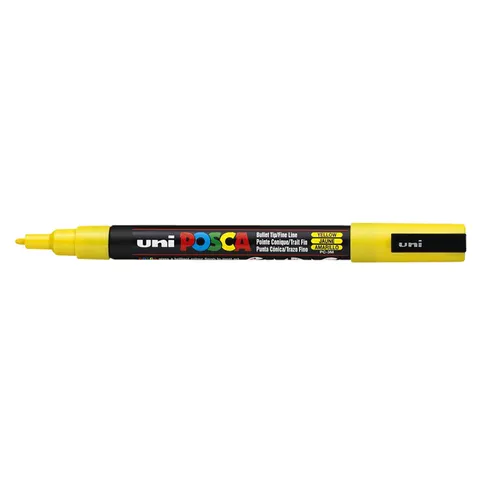 Verfstift Posca PC3M F geel – afbeelding 3