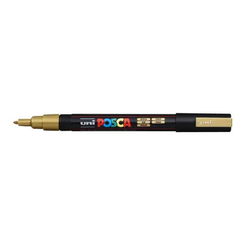 Verfstift Posca PC3M F goud – afbeelding 3