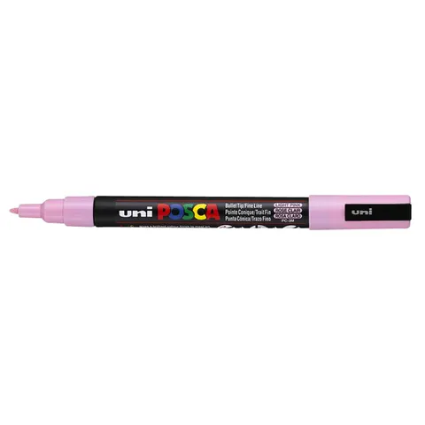 Paintmarker Uni POSCA PC3M fijn lichtroze – afbeelding 3