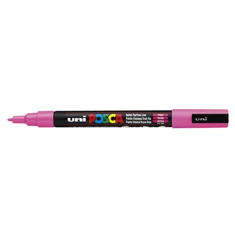Verfstift Posca PC3M F roze – afbeelding 3