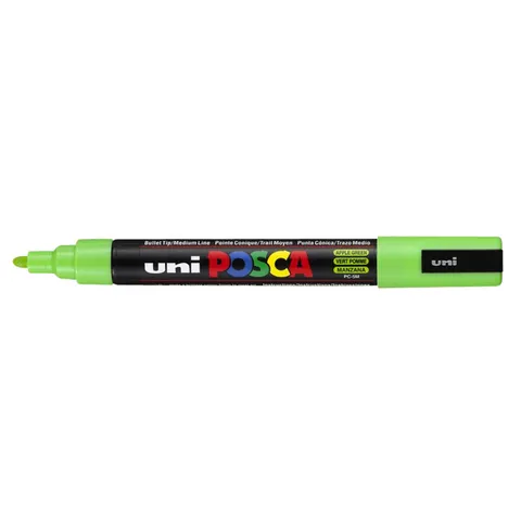 Paintmarker Uni POSCA PC5M medium appelgroen – afbeelding 3