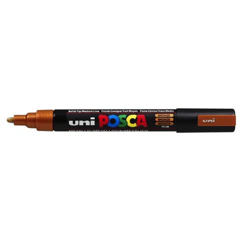 Paintmarker Uni POSCA PC5M medium brons – afbeelding 3