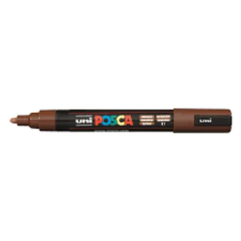 Paintmarker Uni POSCA PC5M medium bruin – afbeelding 3