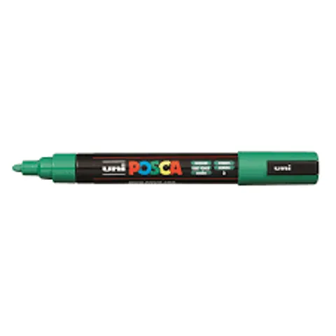 Paintmarker Uni POSCA PC5M medium donkergroen – afbeelding 3