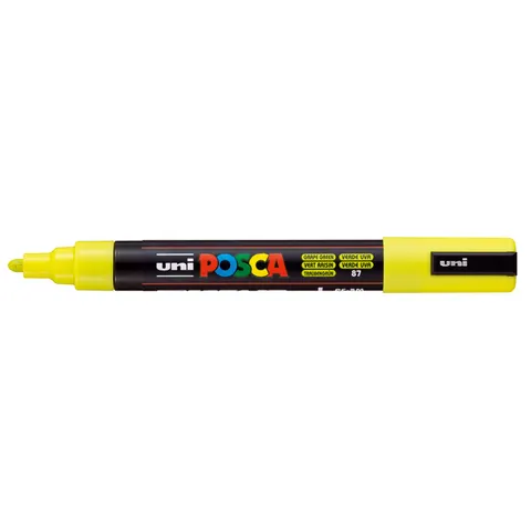 Uni Posca Verfmarker 5M Duifgroen – afbeelding 3